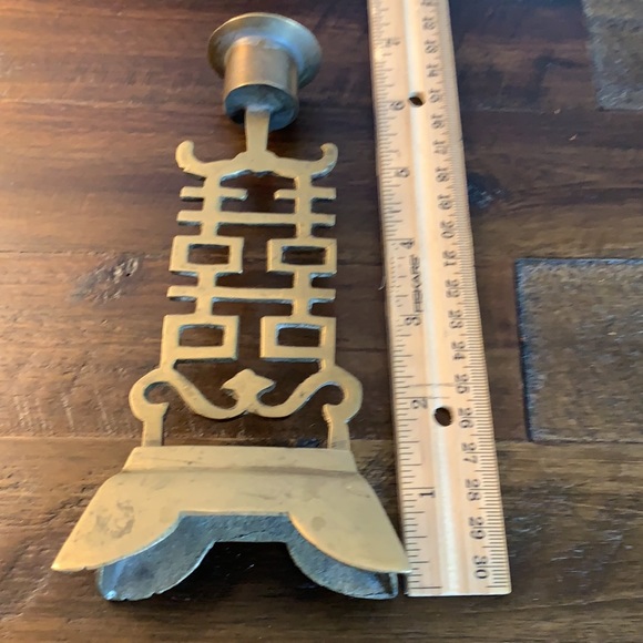 BRASS CANDLE HOLDER - Picture 7 of 8